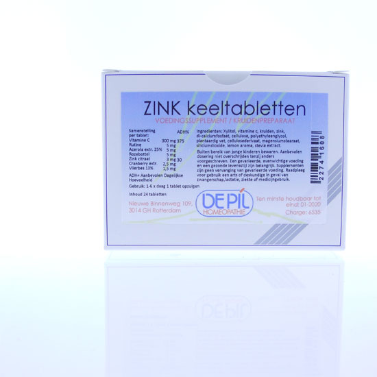 Zink Keel tabletten